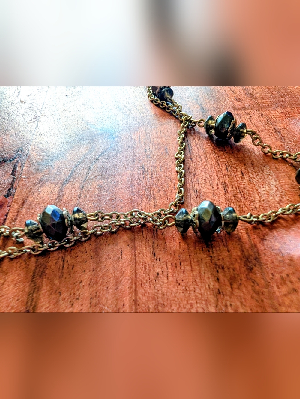 Vintage-Inspired Tiered Hematite Bead Layered Necklace - Women Jewelry